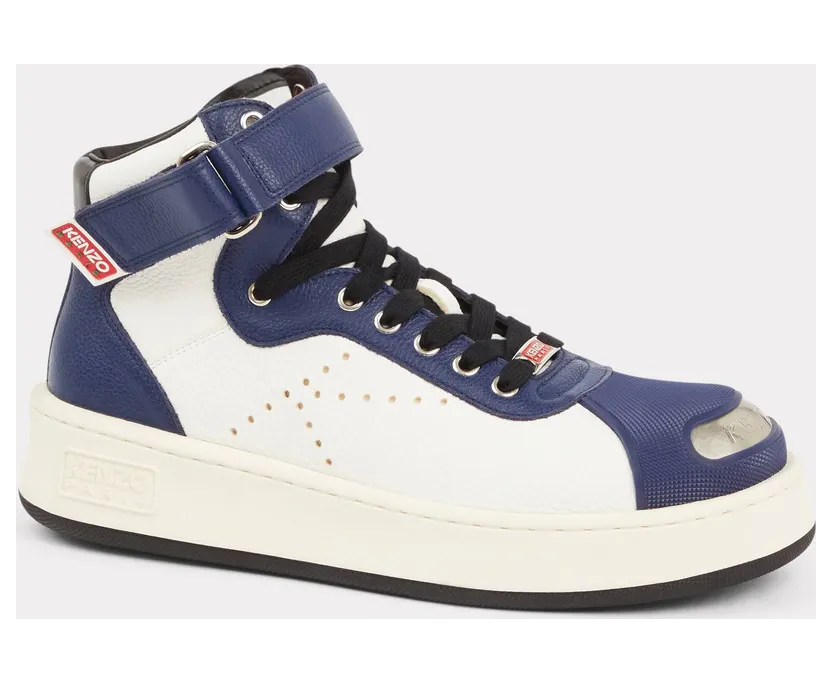 Kenzo Baskets Montantes Hoops Homme Blanc – Taille 42 (FD55SN041L53)