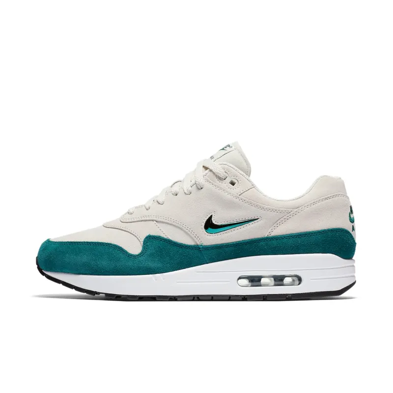 Nike Air Max 1 Jewel Atomic Teal Light Bone/Dark Atomic Teal-White-Black (918354-003)
