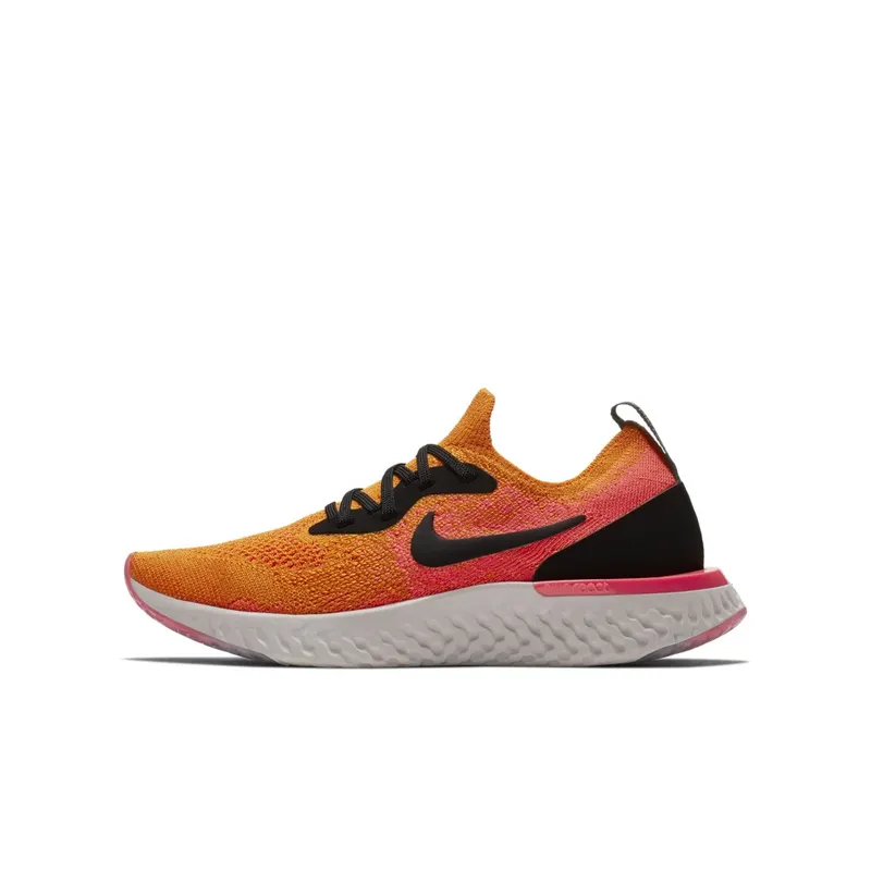 Nike  Epic React Flyknit Black Orange (GS) Black/Orange (943311-800)