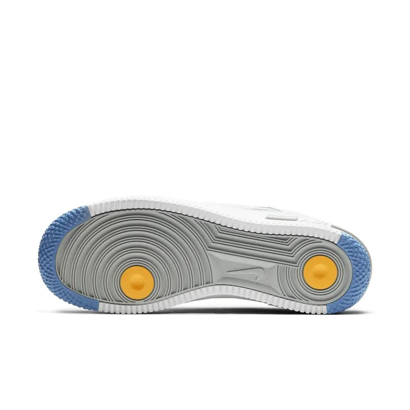 Nike Air Force 1 Low React White Light Smoke Grey White/University Gold-University Blue-Light Smoke Grey (CT1020-100)