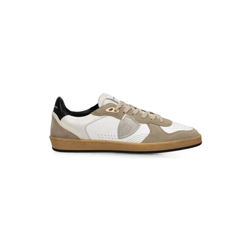 Philippe Model Logo-patch Panelled “White/Neutrals” (PGLU VD05)