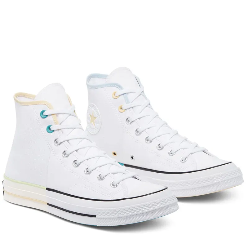 Converse White Pack Chuck 70 High Top White/chambray Blue/banana Cak (171179C)