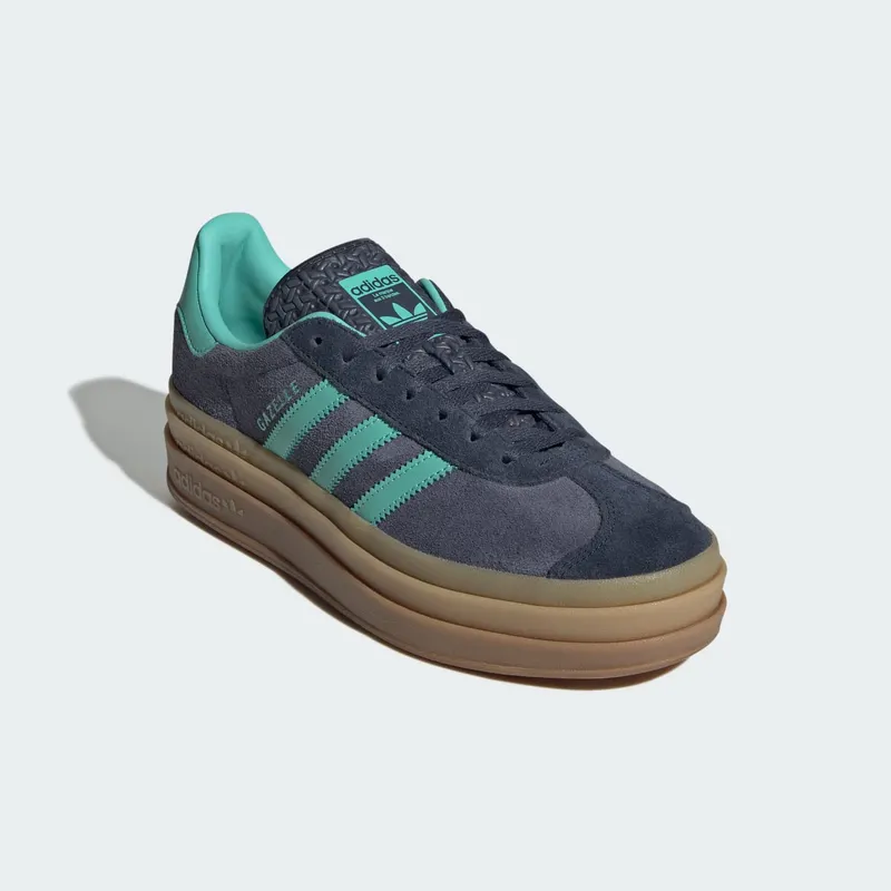 Adidas Gazelle Bold Sneakers Shadow Navy / Acid Mint / Legend Ink (JQ6437)