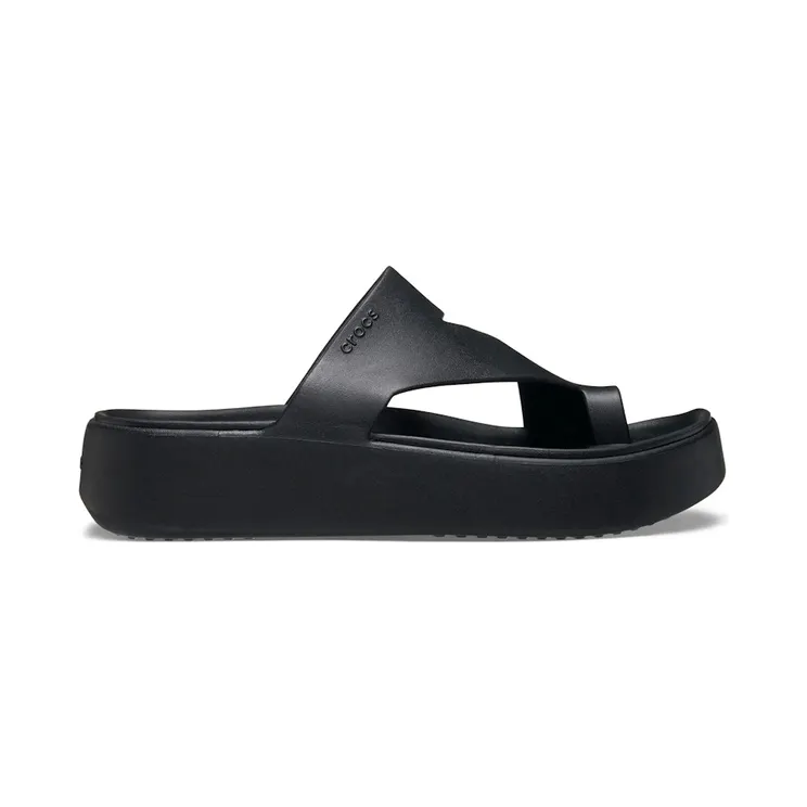 Crocs Getaway Platform Toe Loop Flip Black (210834-001)