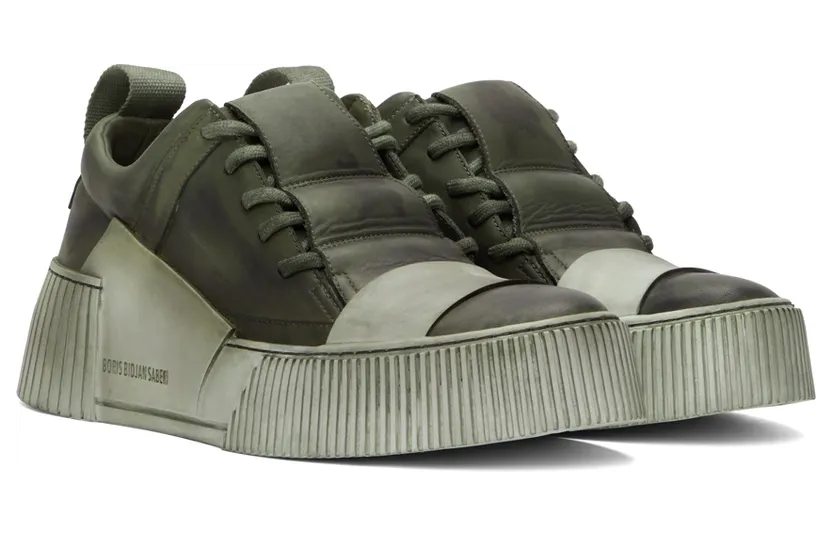 Boris Bidjan Saberi SSENSE Exclusive Khaki Bamba 2.1 Sneakers (SSNSx12) (4)