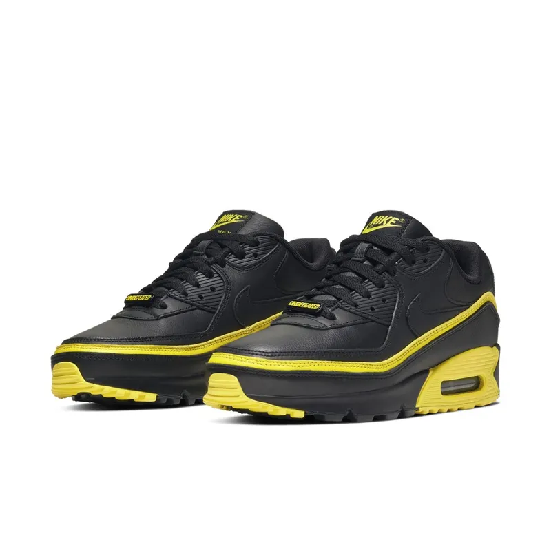 Nike x Undefeated Air Max 90 Black Yellow (2019) (CJ7197-001)