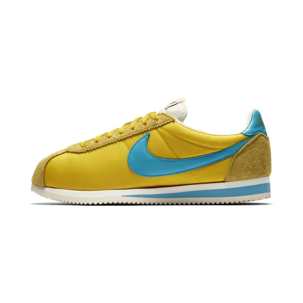 Nike Classic Cortez Kenny Moore Marathon Record Tour Yellow/Chlorine Blue-Sail (AH7853-700)