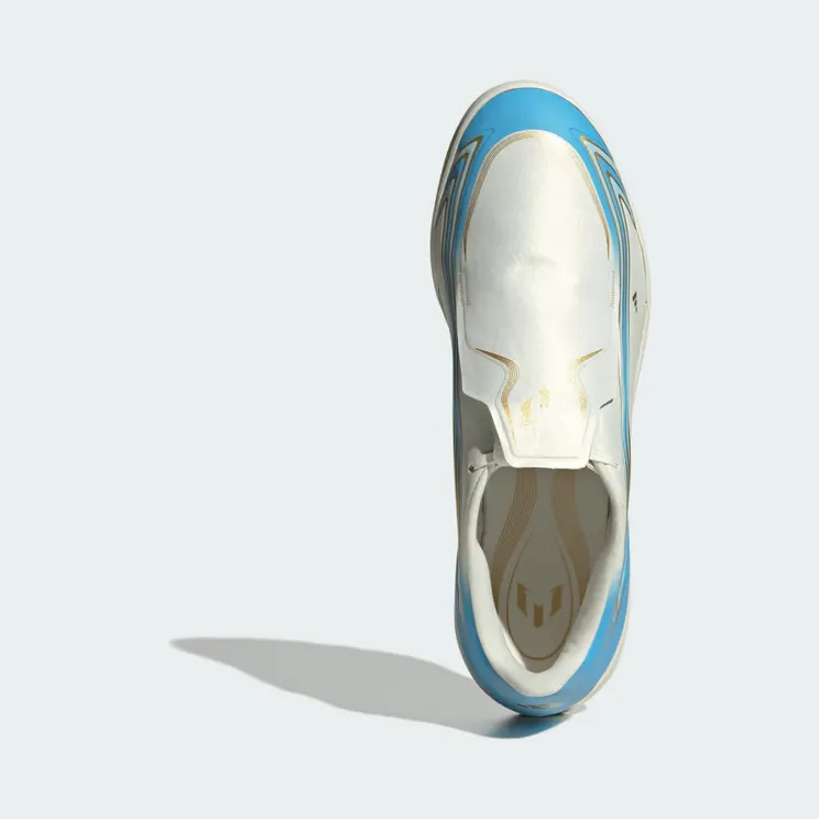 adidas F50 Messi League Turf Football “Ivory / Semi Blue Burst / Icey Blue” (IH1903)