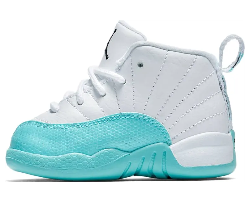 Air Jordan 12 Retro TD ‘Light Aqua’ White/Light Aqua-Black (819666-100)