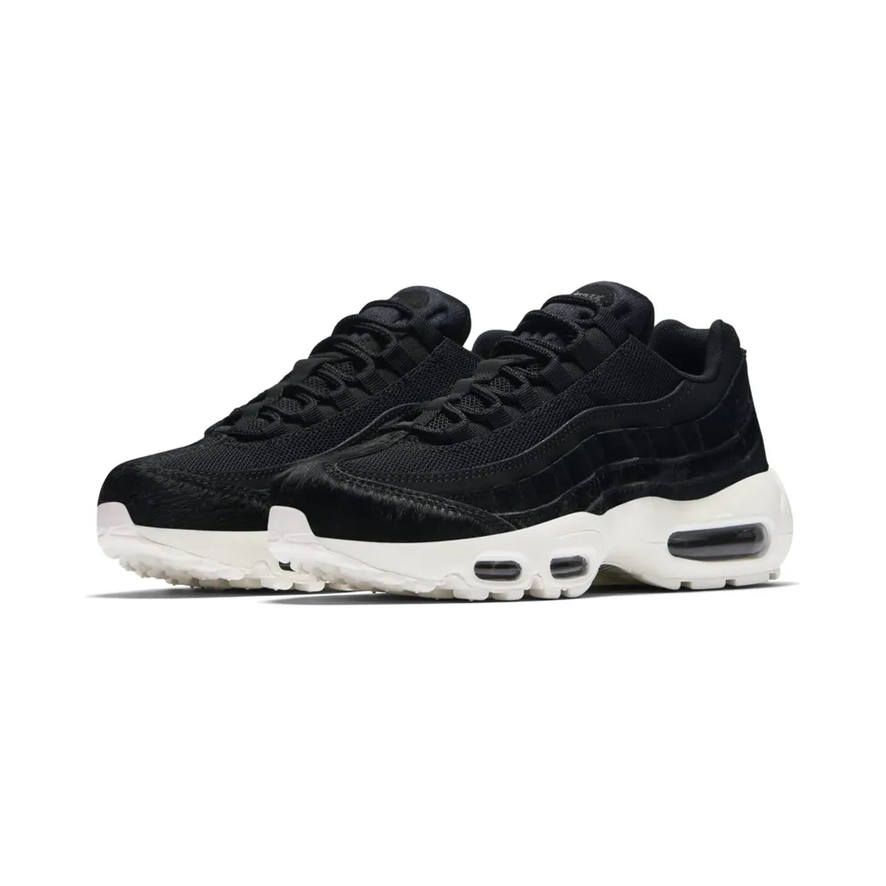 Nike Air Max 95 Embossed Fur Black (W) Black/Black-Dark Grey-Sail (AA1103-001)