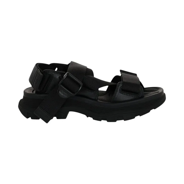 Alexander McQueen Tread Sandals Black (667285-W4R51-1000)
