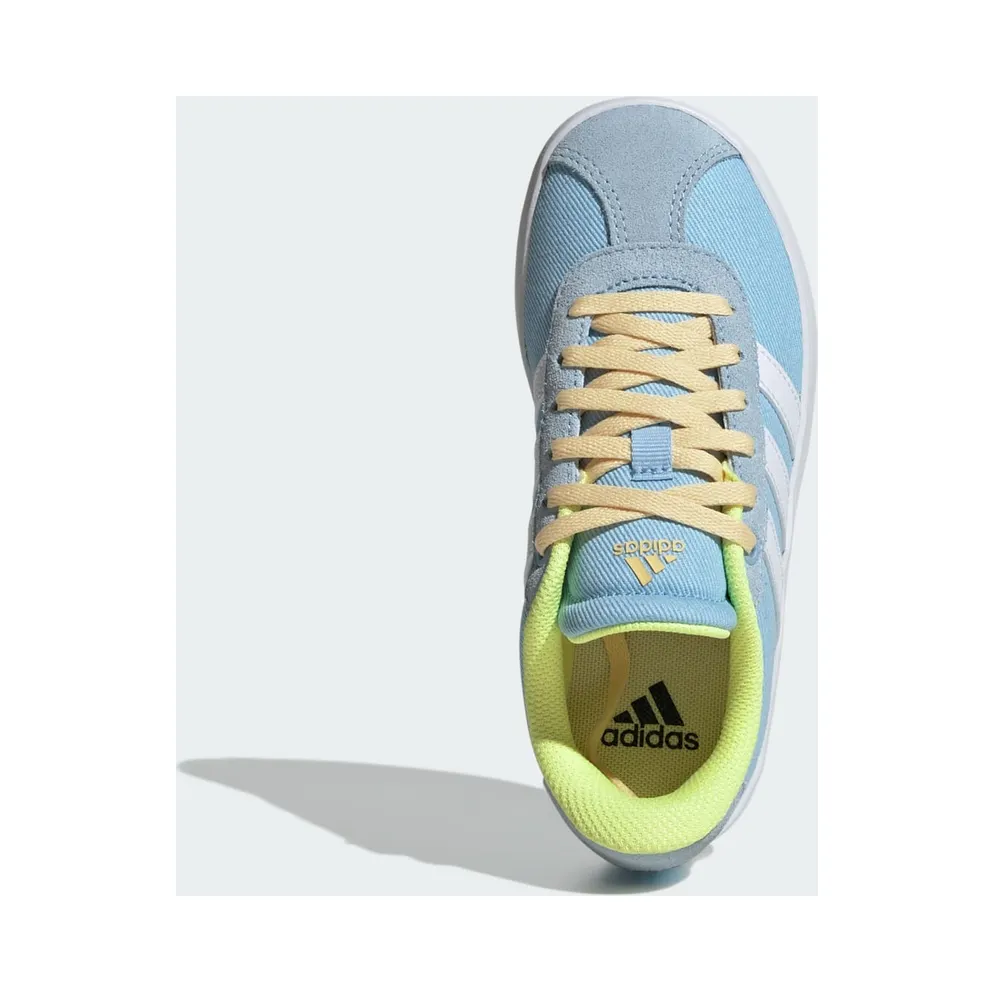 adidas VL Court 3.0 Clear Sky Cloud White Hi-Res Yellow (JS3487)