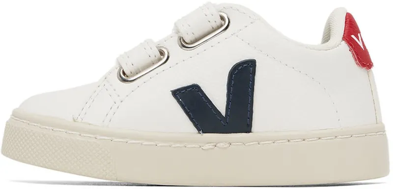 Veja Baby White & Navy Leather Esplar (SV0501233)