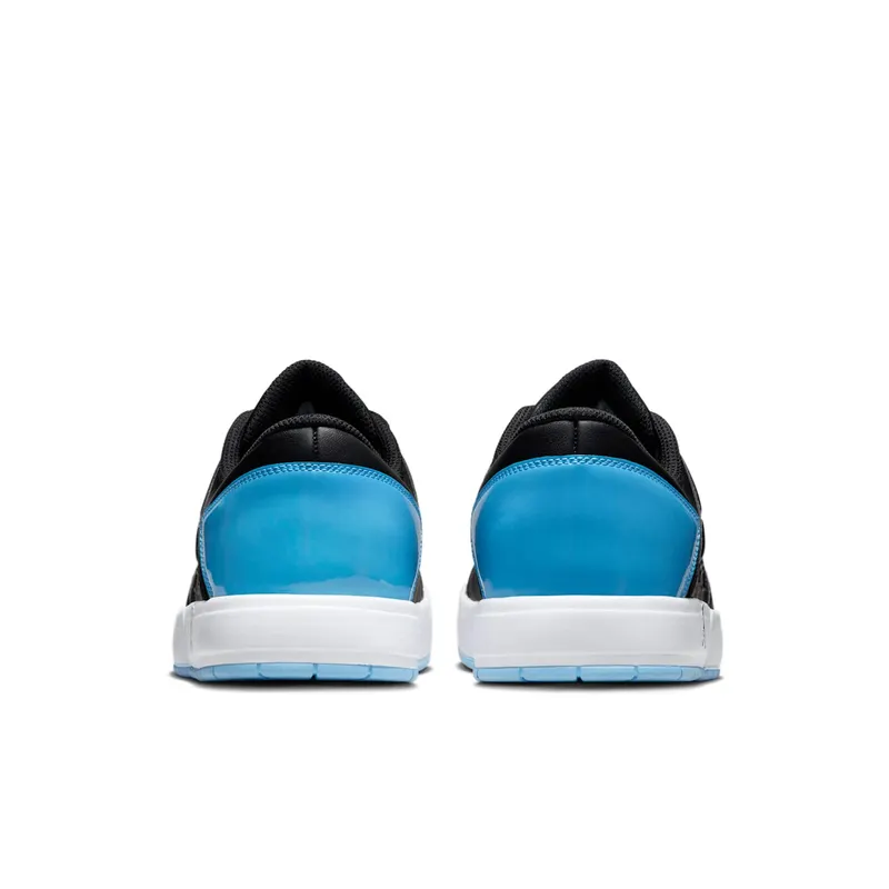 Jordan Nu Retro 1 Low Black White Football Grey University Blue (DV5141-004)
