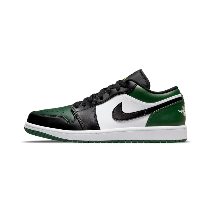 Air Jordan 1 Low Green Toe (GS) “Noble Green / White / Black / Pollen” (553558-371)