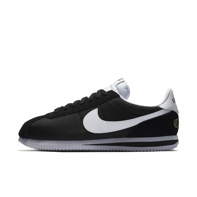 Nike Cortez Basic Nylon Compton Black/White-Metallic Gold (902804-001)