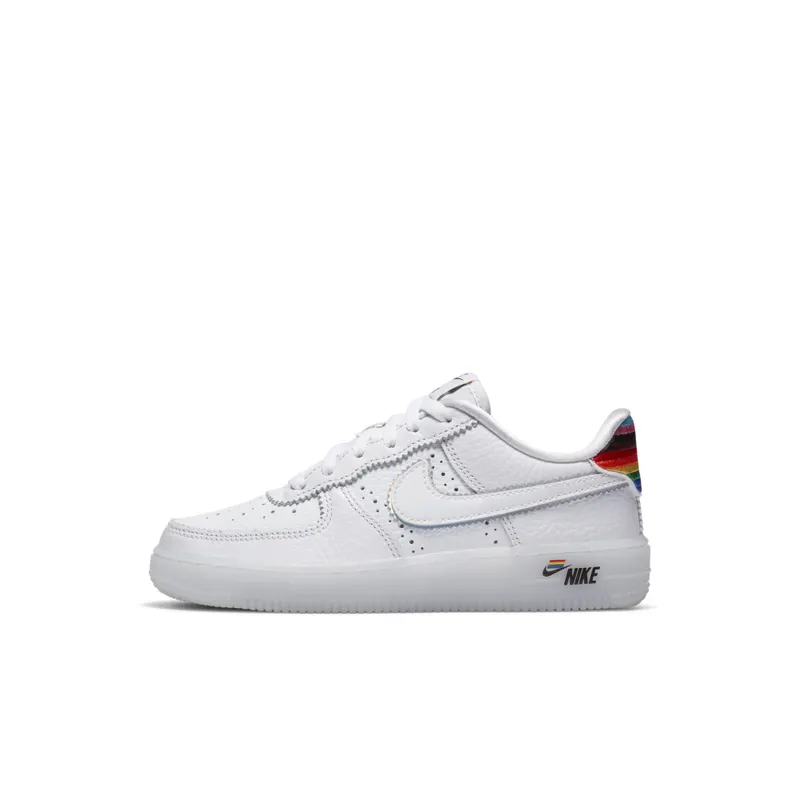 Nike Air Force 1 Low Be True 2020 (PS) White/Multi-Color-White (CW7439-100)