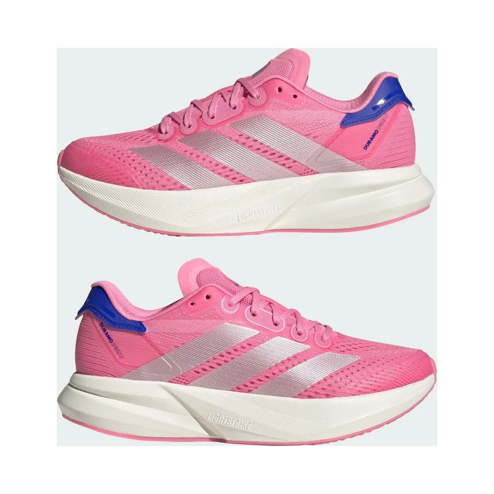 Adidas Duramo Speed 2 Running Shoes Bliss Pink / Crystal White / Lucid Blue (JS4419)