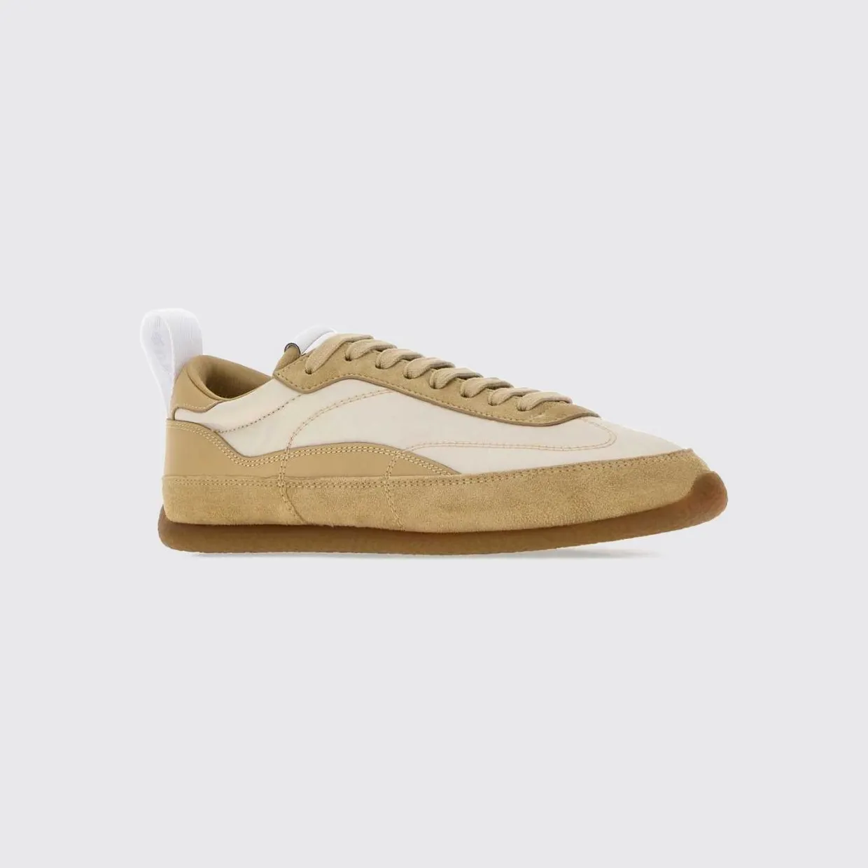 Mcqueen Alexander EC1 Nylon and Suede Sneakers with Rubber Sole Beige (856192WIAJ42636)