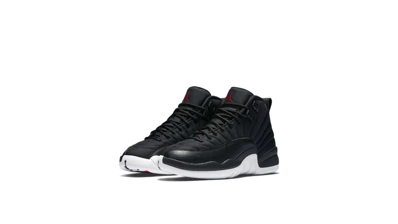 Jordan 12 Retro Nylon (GS) Black/Gym Red-White (153265-004)