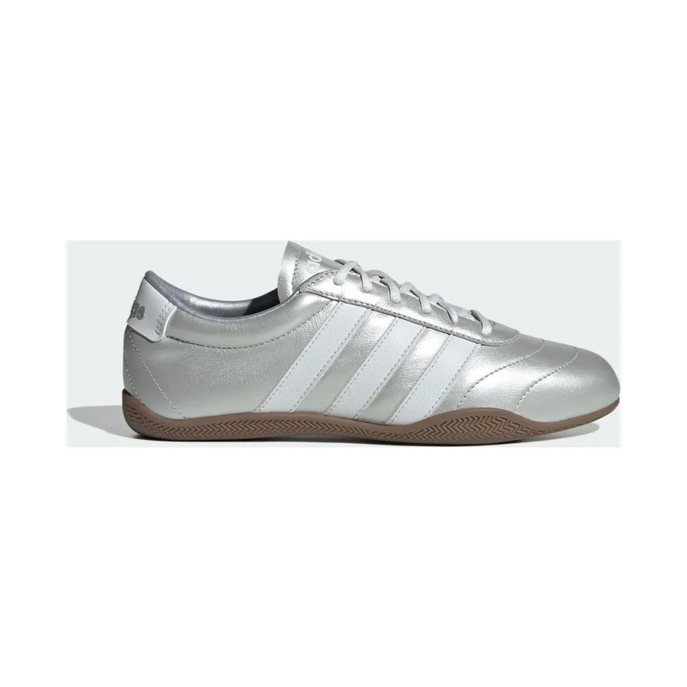 Adidas Grand Court Lo Silver Metallic / Crystal White / Gum (JQ9682)