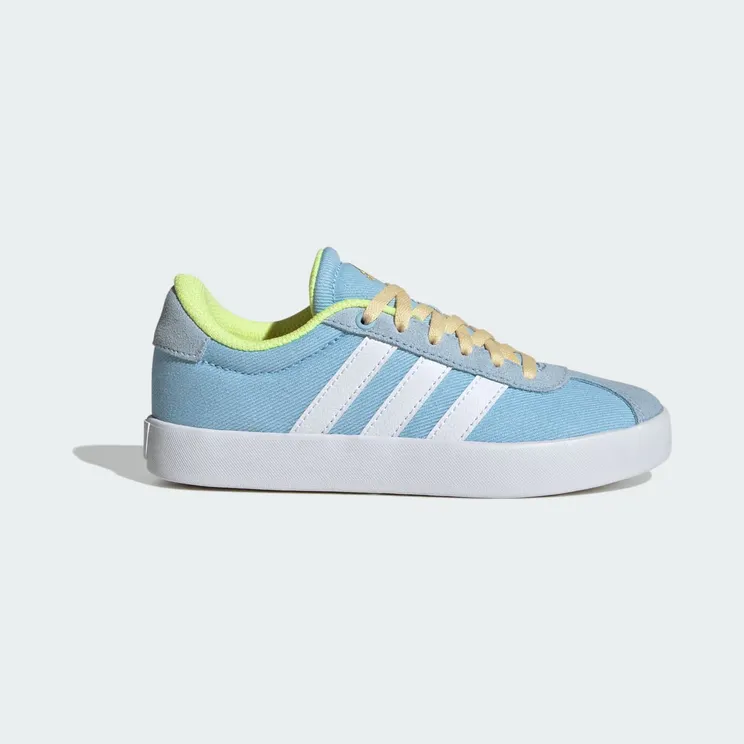 adidas VL Court 3.0 Clear Sky Cloud White Hi-Res Yellow (JS3487)
