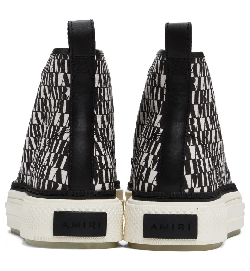 AMIRI Black & White Court Sneakers (MFS008-004) (2)