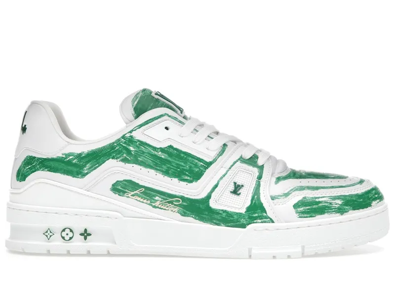 Louis Vuitton Trainer Colored-In Motif Green (1ABLWV)