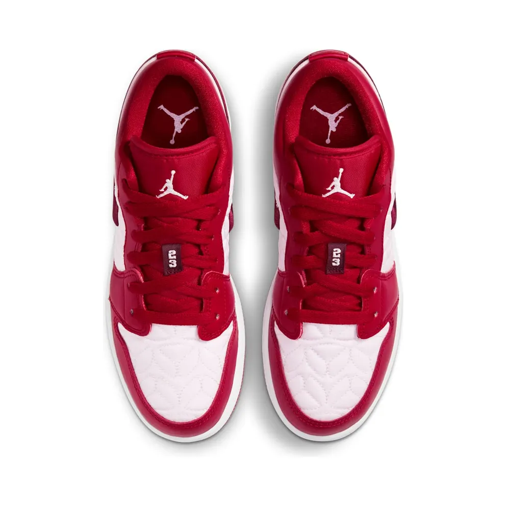 Jordan 1 Low SE Red Quilt (GS) Deep Red/Sail-Gym Red (DB3621-600)