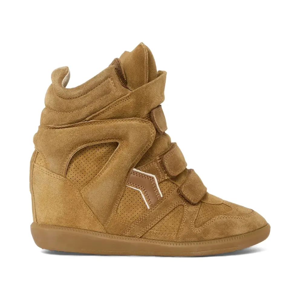 ISABEL MARANT Bekett suède with Velcro – Brown (BK0010FAD1E11S)