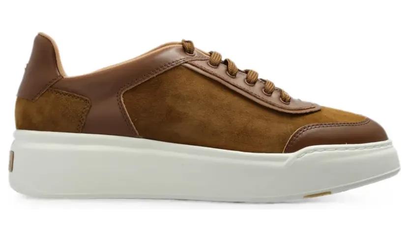 Max Mara mit Kontrasteinsatz “Brown” (MAXISUEDE2624766031)