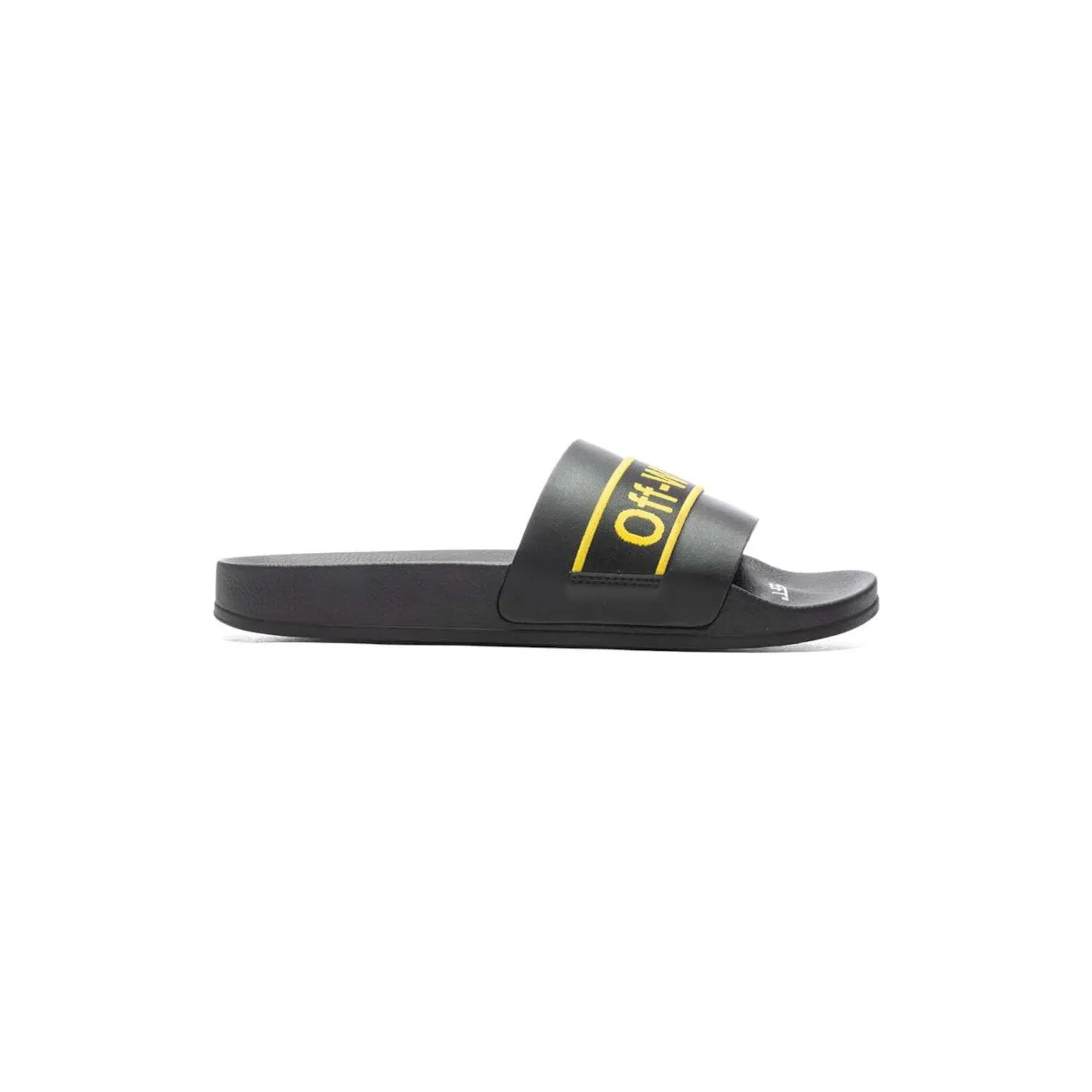 OFF-WHITE Industrial Belt Slide Black Yellow (OMIC001C99MAT0031018)