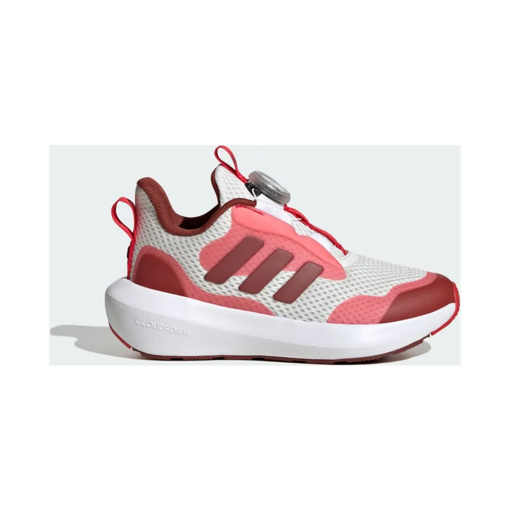 Adidas Fortarun 3.0 Boa Shoes Kids Core White / Preloved Ruby / Pure Ruby (JP5803)