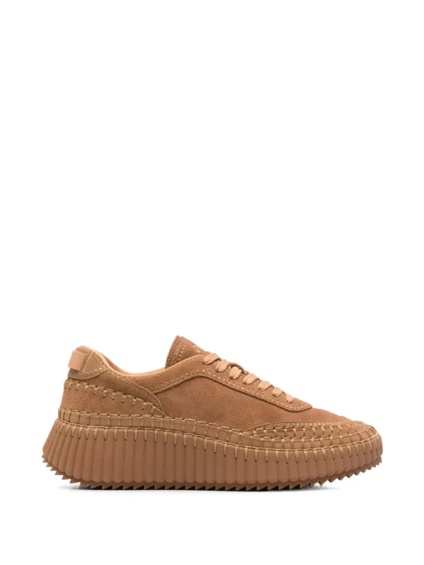 Chloé Nama with plateauzool and leren afwerking – Beige (CHC24A00RMS)
