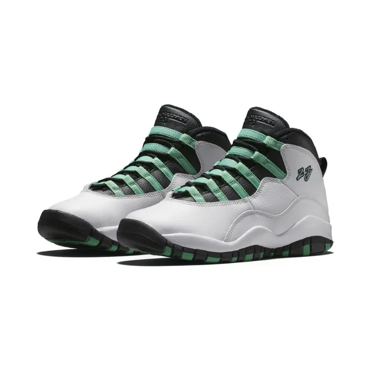 Air Jordan 10’Verde’ GG White/VERDE-Black-INFRARed (705180-118)