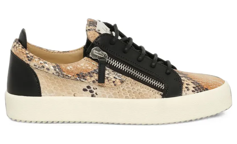 Giuseppe Zanotti Sneakers mit Schlangenleder-Print – Schwarz (RM7000010)