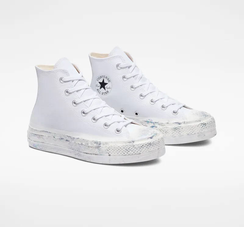 Converse Chuck Taylor All Star Lift Platform White Iridescent (A03337C)