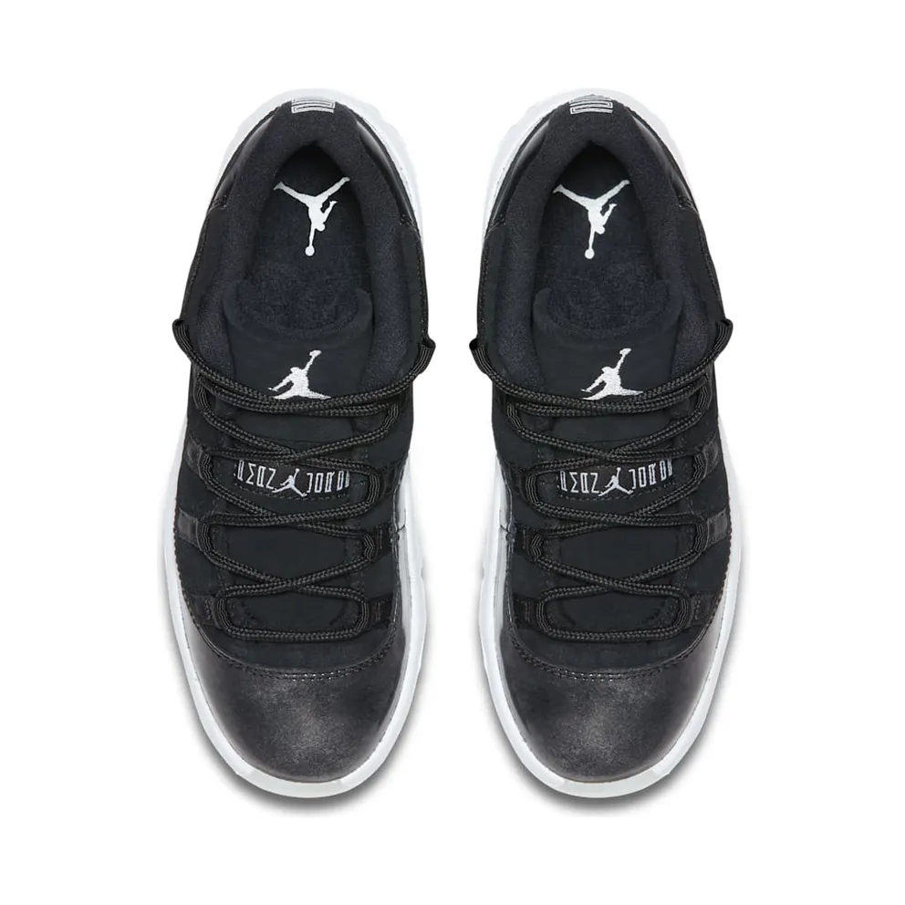 Jordan 11 Retro Low Barons (PS) Black/Metallic Silver-White (505835-010)