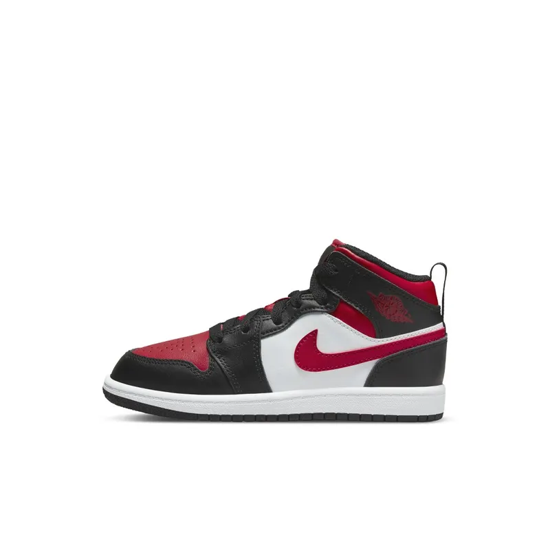 Jordan 1 Mid Younger Kids’ Black (640734-079)