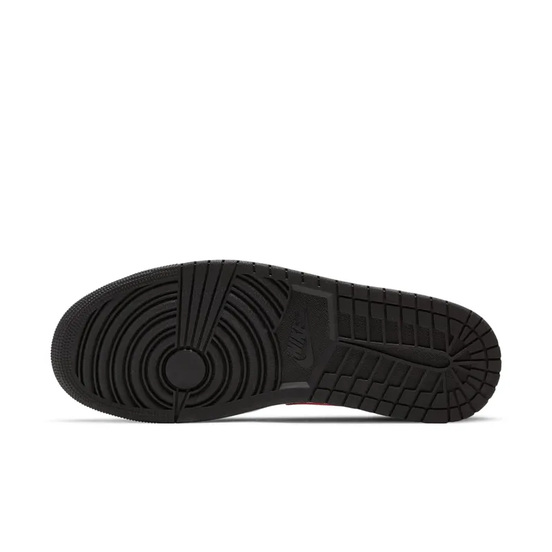 Jordan 1 Mid Pink Shadow Black/Hot Punch-Light Smoke Grey (554724-059)