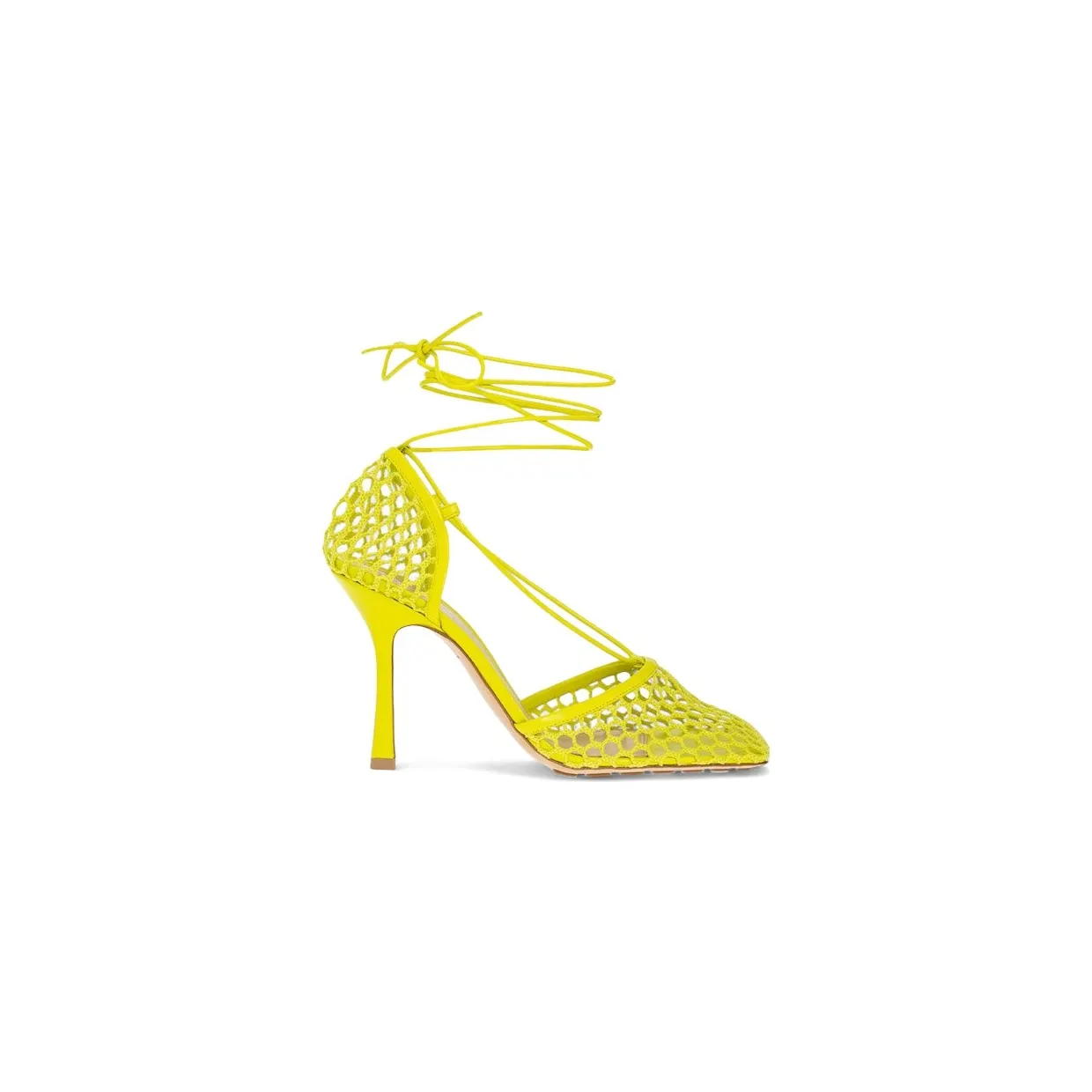 Bottega Veneta Stretched Lace-Up Sandals Kiwi (651388 VBSD3 7278)