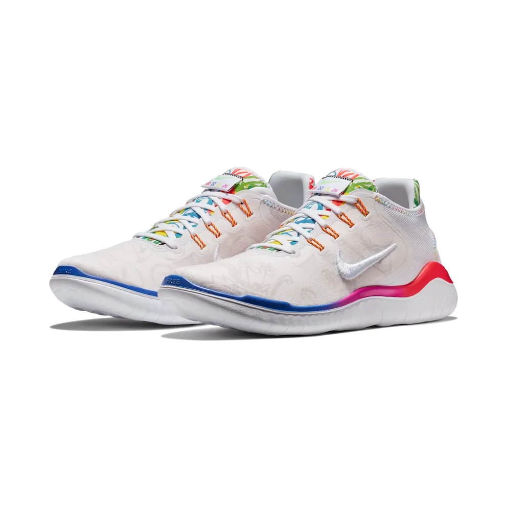 Nike Free RN 2018 Flabjacks White/Fuchsia Blast-Dynamic Yellow-Black (AH3966-100)