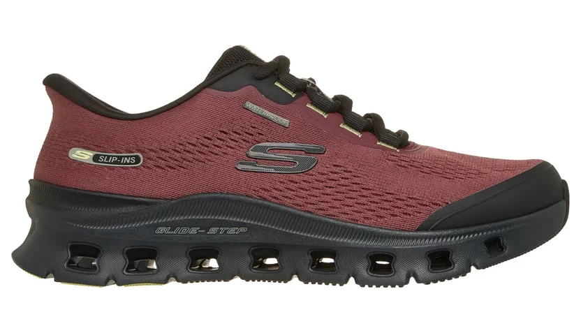 Skechers Slip-ins Waterproof: Glide-Step Pro – ChaChing Sneaker Bourgondië/Zwart