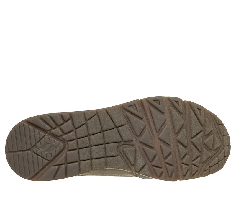 Skechers UNO – Metallic Sliders Sneaker Taupe