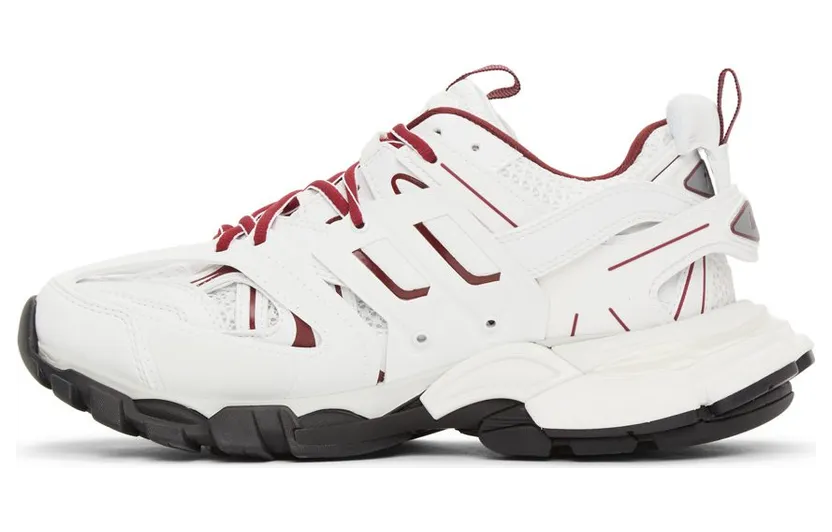 Balenciaga White & Burgundy Track 9066 WHITE/ (542023 W3AD1) (3)