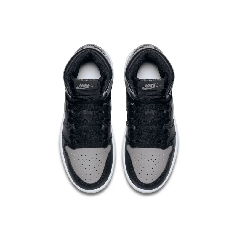 Jordan 1 Retro High Shadow 2018 (PS) Black/Shadow Grey-White (AQ2664-013)