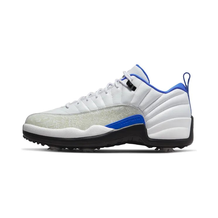 Air Jordan 12 Retro Low Golf Laser “White / Game Royal / Black” (DM9015-105)