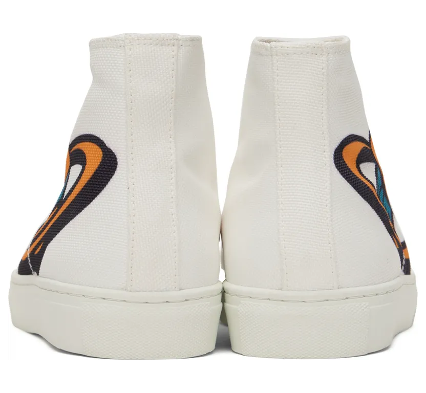 Vivienne Westwood White Plimsoll High-Top Sneakers (75010001M-W008F-) (2)