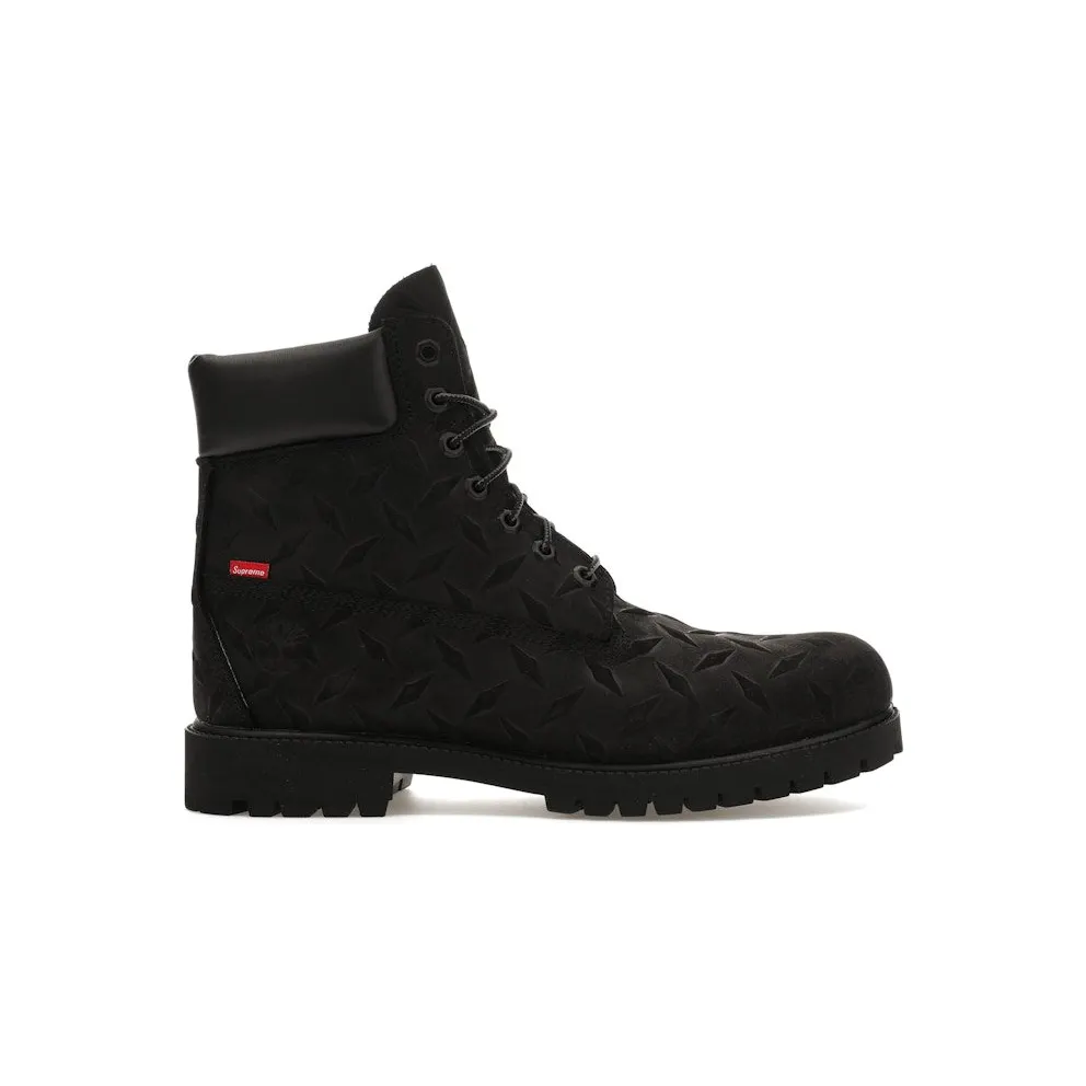 Timberland 6″ Premium Waterproof Boot Supreme Diamond Plate Black (TB0A6DE1001)