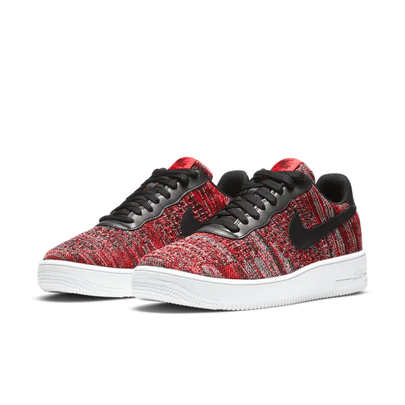 Nike Air Force 1 Flyknit 2.0 University Red Black University Red/Wolf Grey-White-Black (CI0051-600)